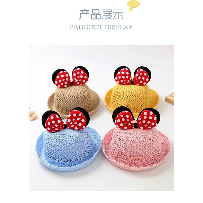 NÓN/ MŨ CÓI GẤU /MICKEY/ MẦM CÂY DỄ THƯƠNG CHO BÉ 10-24 THÁNG