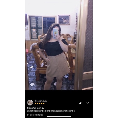 CVA001 Chân Váy Dáng A Maii Thươngg Bigsize (Có Lót Quần)