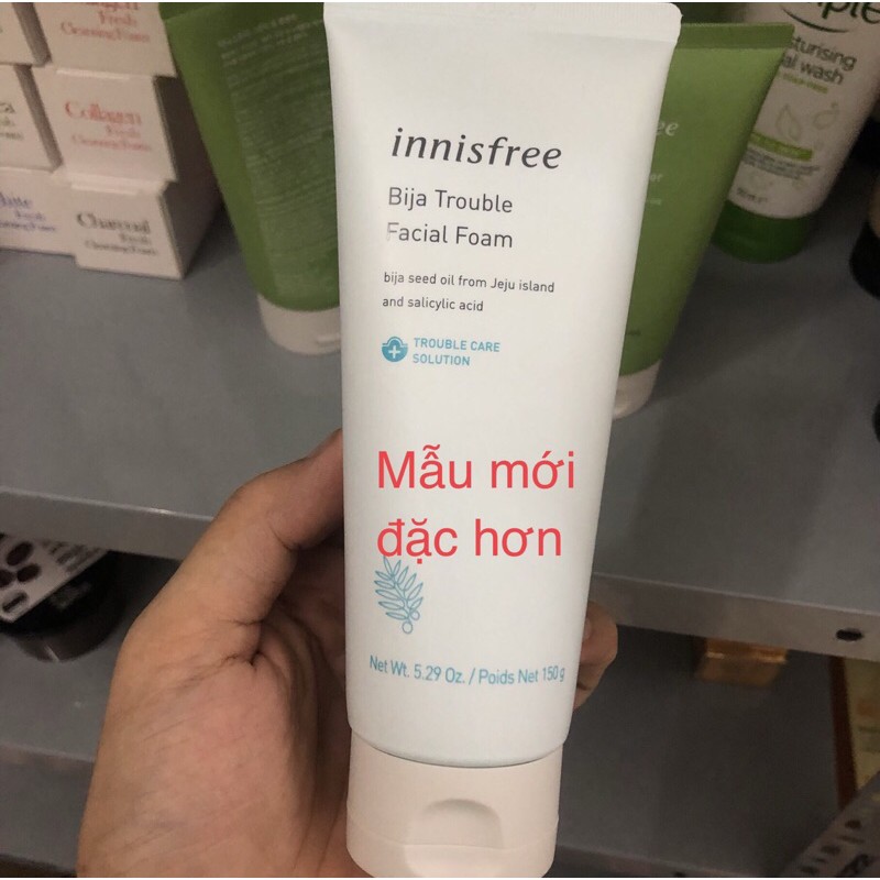 Sữa Rửa Mặt FREESHIP Sữa rửa mặt Innisfree Bija Trouble Facial Foam 150ml