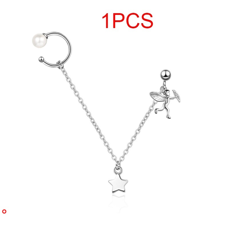 Bông tai dạng kẹp dây tua rua cho nữ