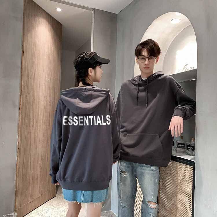 ❤ SIÊU HOT ❤ Áo Hoodie Nỉ bông Chất Dày Dáng rộng Nam Nữ Phản Quang Trắng ESENTALS Siêu Đẹp Nhiều Màu