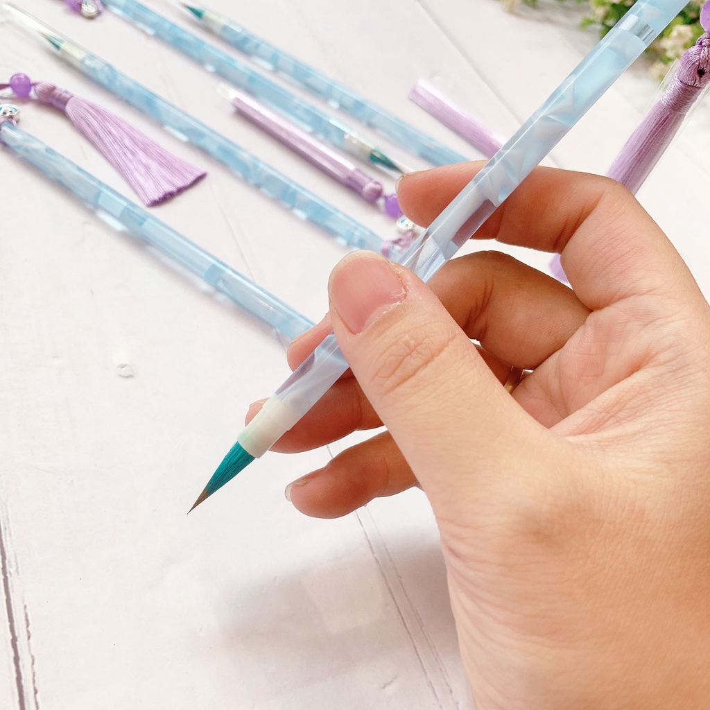 Cọ Vẽ Bút lông Thư Pháp Thanh Ngọc Án - Bút Ý Hiên