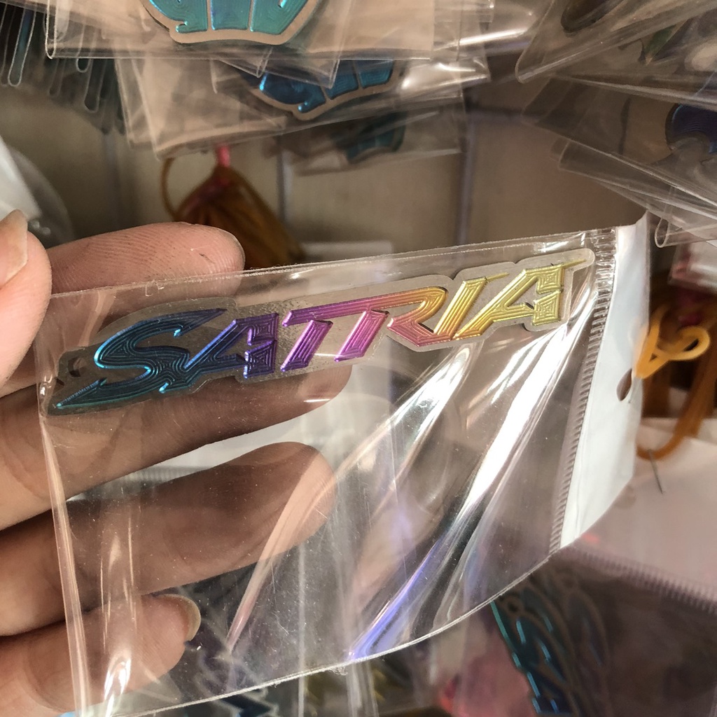 Tem móc khoá dán chữ titan vario,winner,satria,exciter,sonic,sirius,leovince,kingdrag