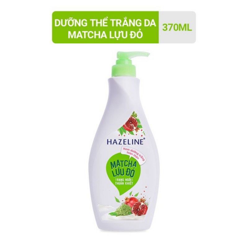 [Beman123]  SỮA DƯỠNG THỂ HAZELINE 370g Matcha lượu đỏ