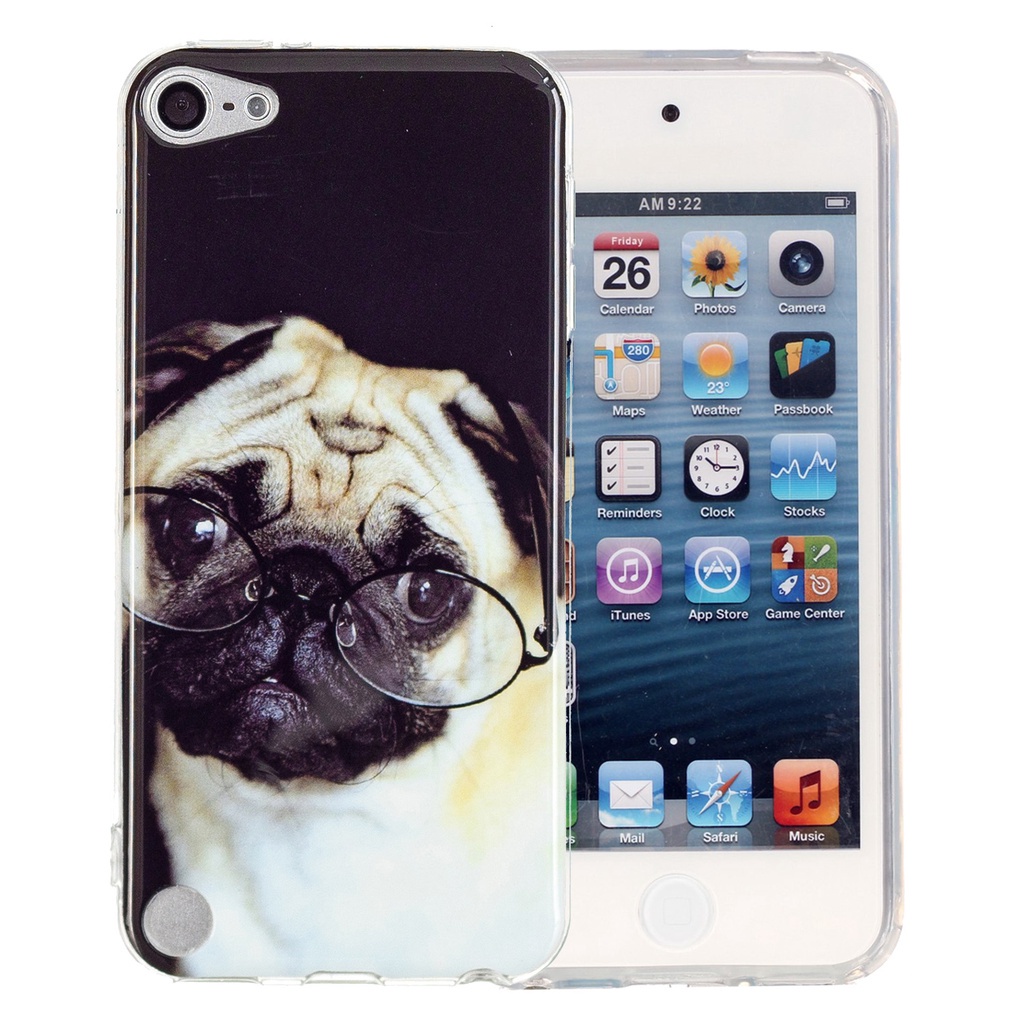 Cute Luminous Case for iPod Touch 5 6 Touch5 Touch6 Soft TPU Cover with Dog Cat Fox Turtle Sun Flower Printing