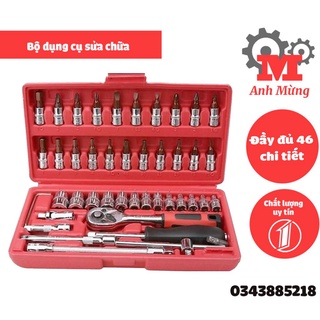 Bộ dụng cụ sửa chữa 46 món, bộ tô vít, khẩu đa năng