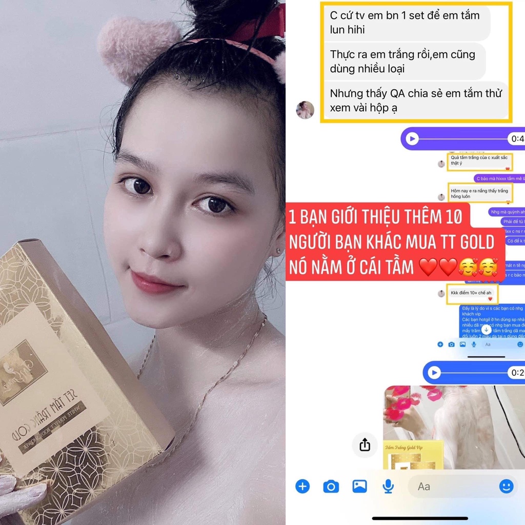 Tắm Trắng Gold Vip Siêu Trắng
