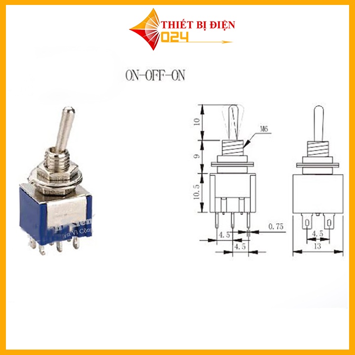 CÔNG TẮC GẠT MTS-103 3A250V 6A125V