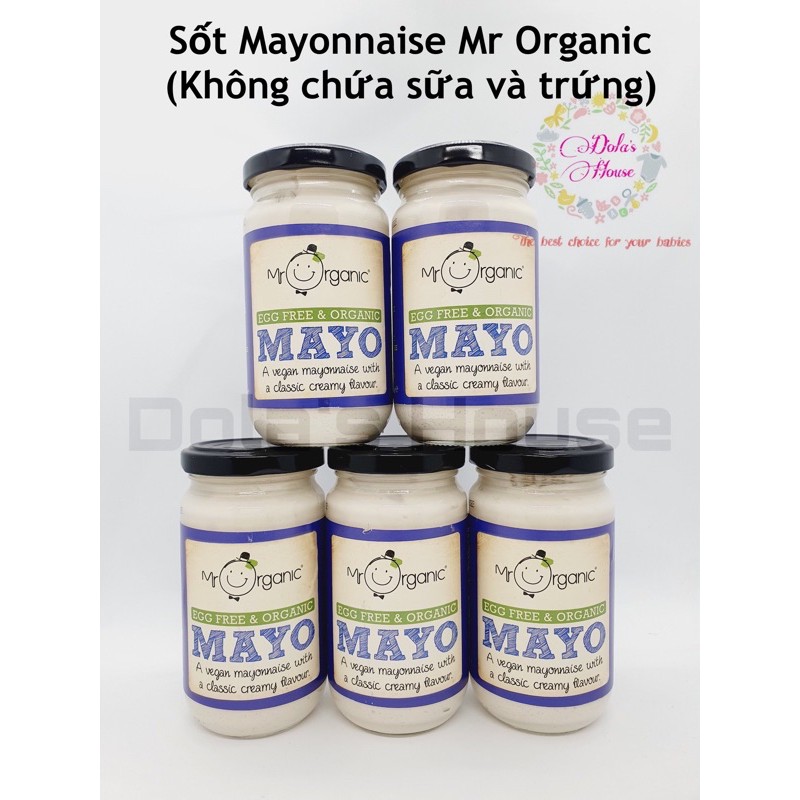 SỐT MAYONNAISE MR ORGANIC KHÔNG CHỨA SỮA VÀ TRỨNG