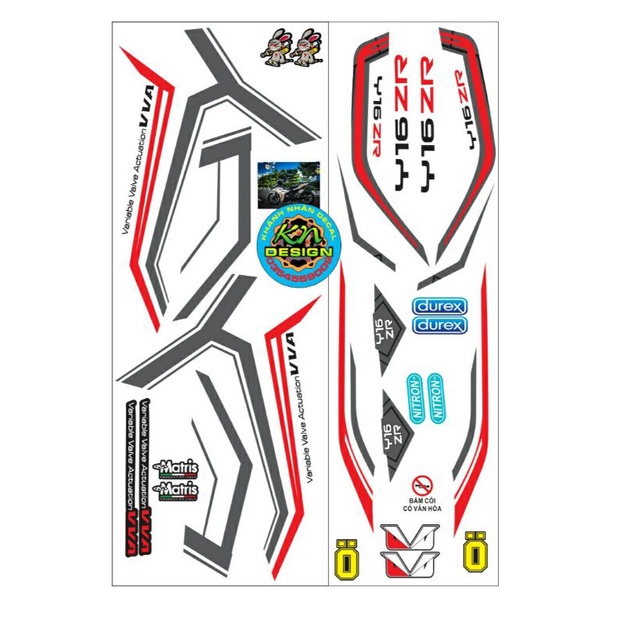 Tem rời dán xe ex 155