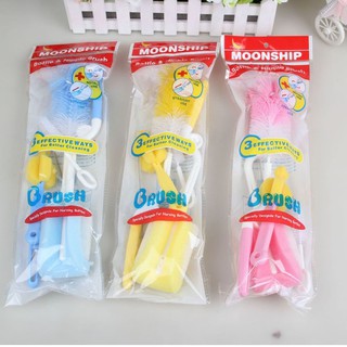 Bộ chổi cọ bình sữa và núm ti 4 chi tiết trong 1 tiện lợi DR6934142000083]