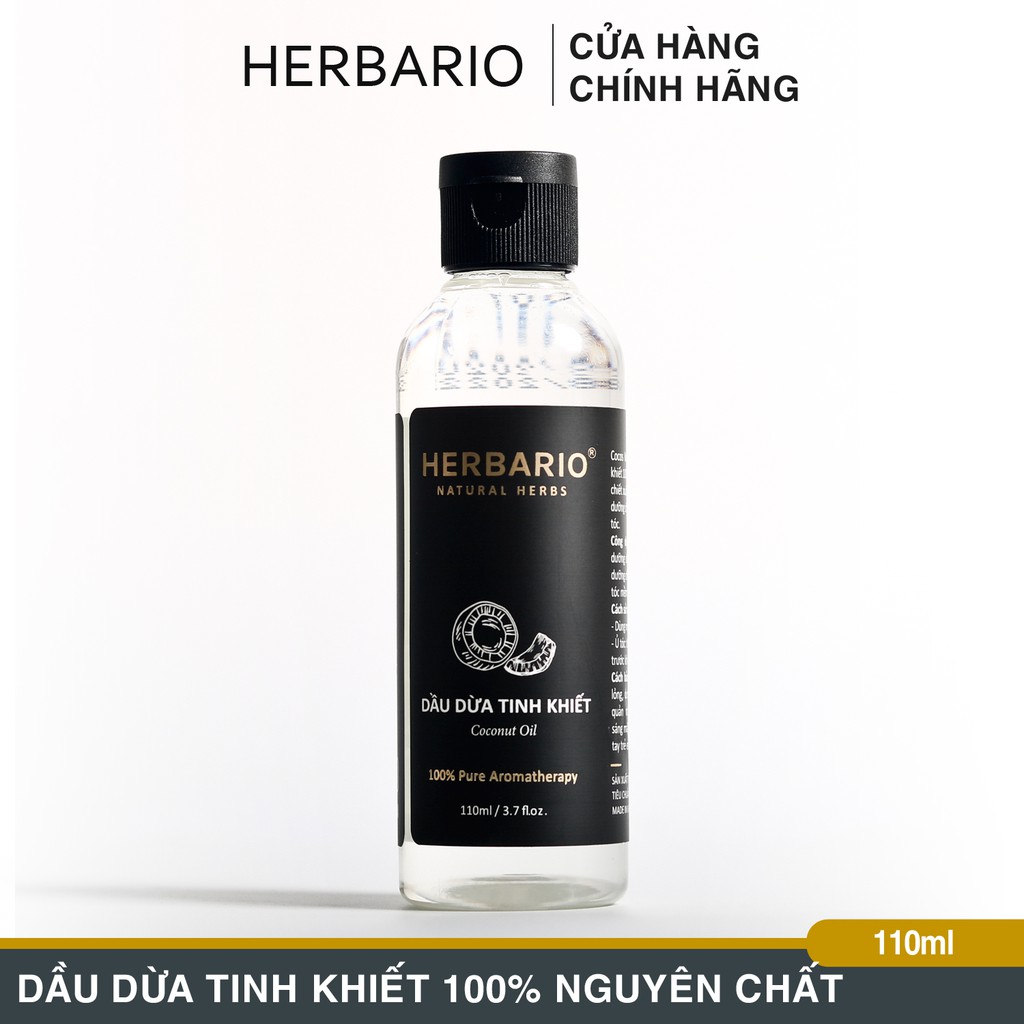 Dầu dừa tinh khiết nguyên chất Herbario 110ml