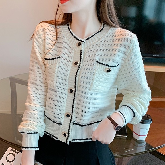 Áo khoác ZHELIHANGFEI cardigan dệt kim tay dài thời trang cho nữ