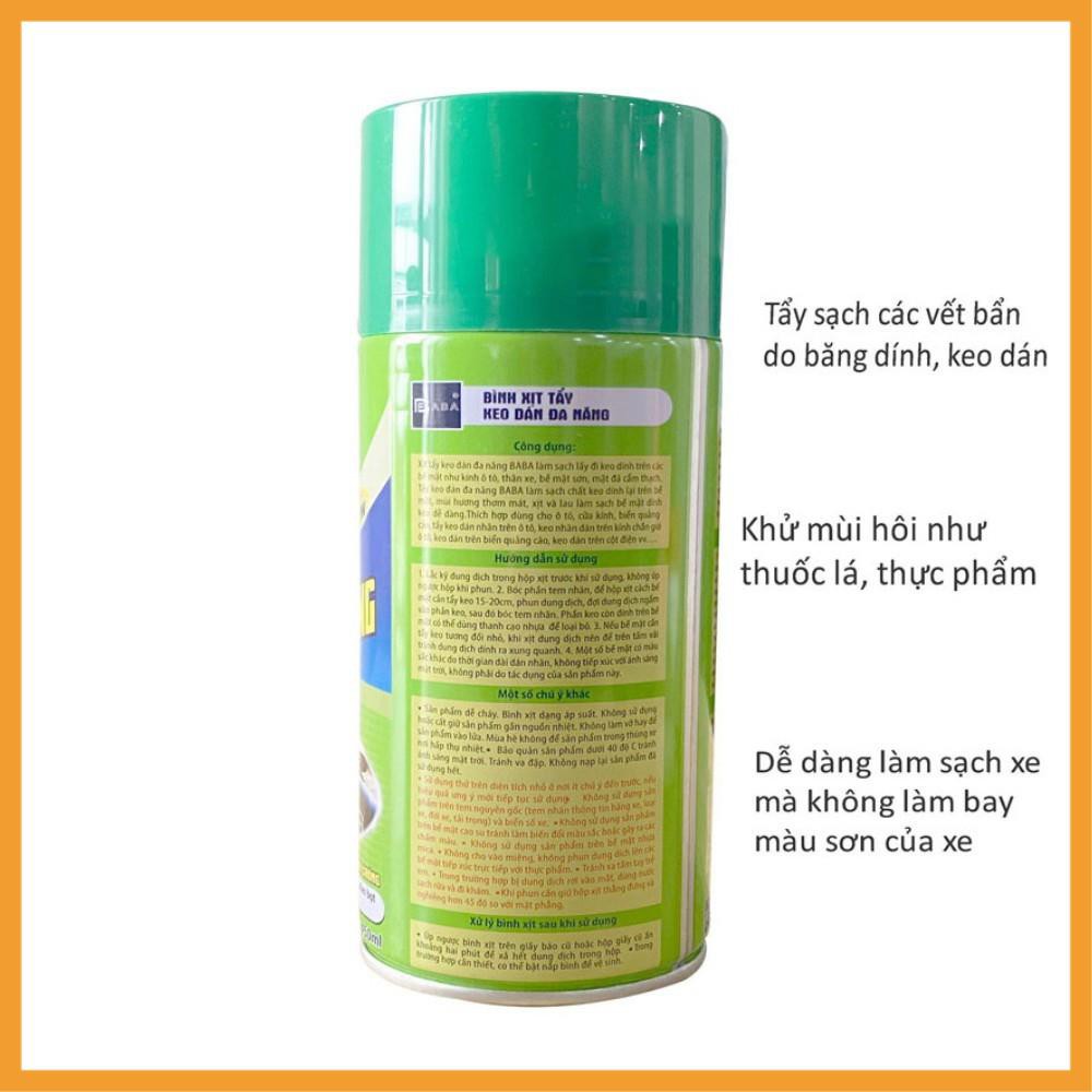 Dung dịch tẩybăng dính BOTNY Sticker Remover 450ml, bình xịt loại bỏ decal, vết keo dính lâu ngày - Vạn Dặm Bình An