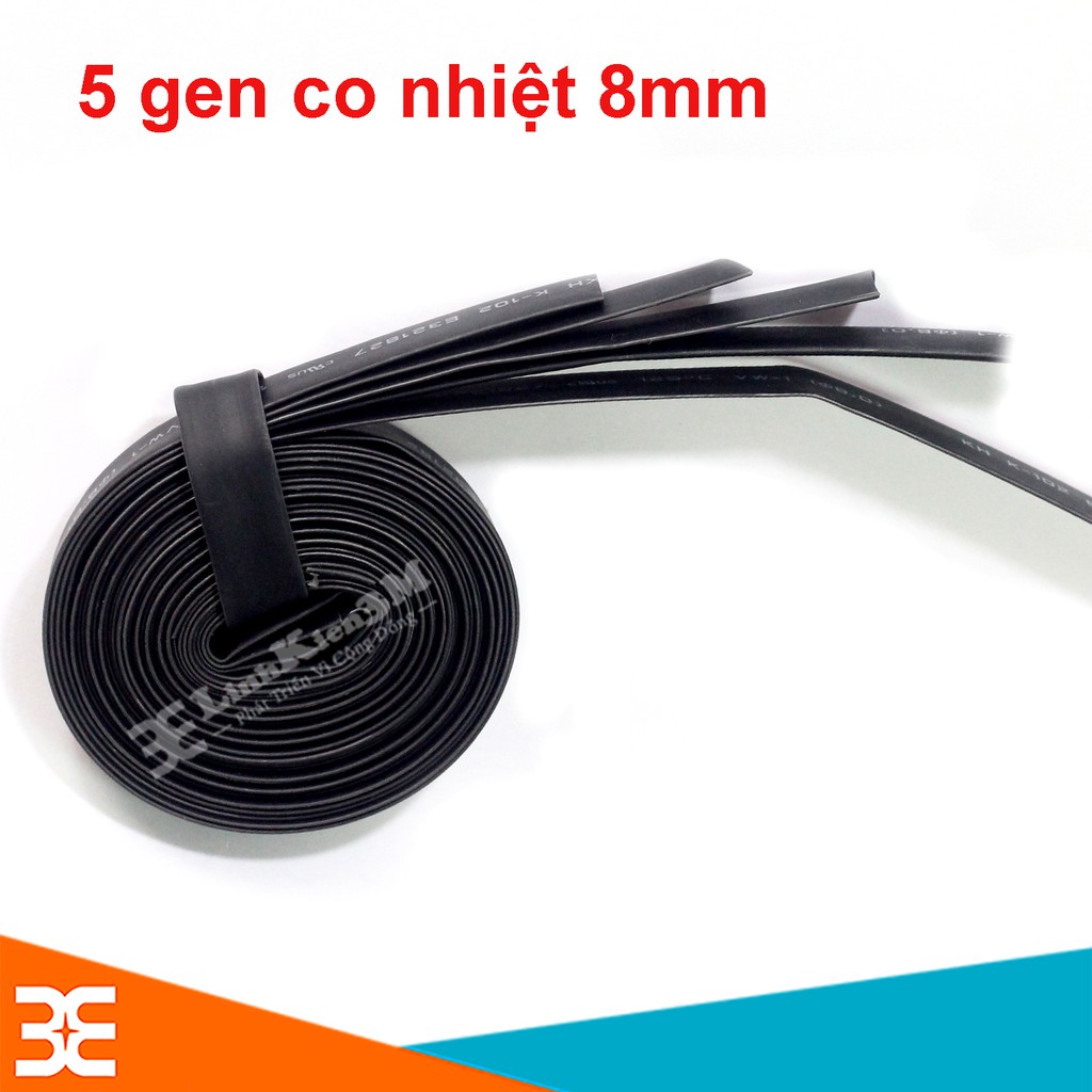Bộ 5 Ống Gen Chịu Nhiệt Đường Kính 8mm, Mỗi Ống Dài 1m