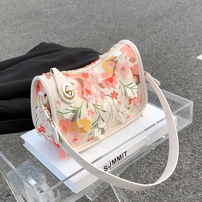 Túi Đeo Vai Đính Hoa Thời Trang Xinh Xắn Cho Nữ