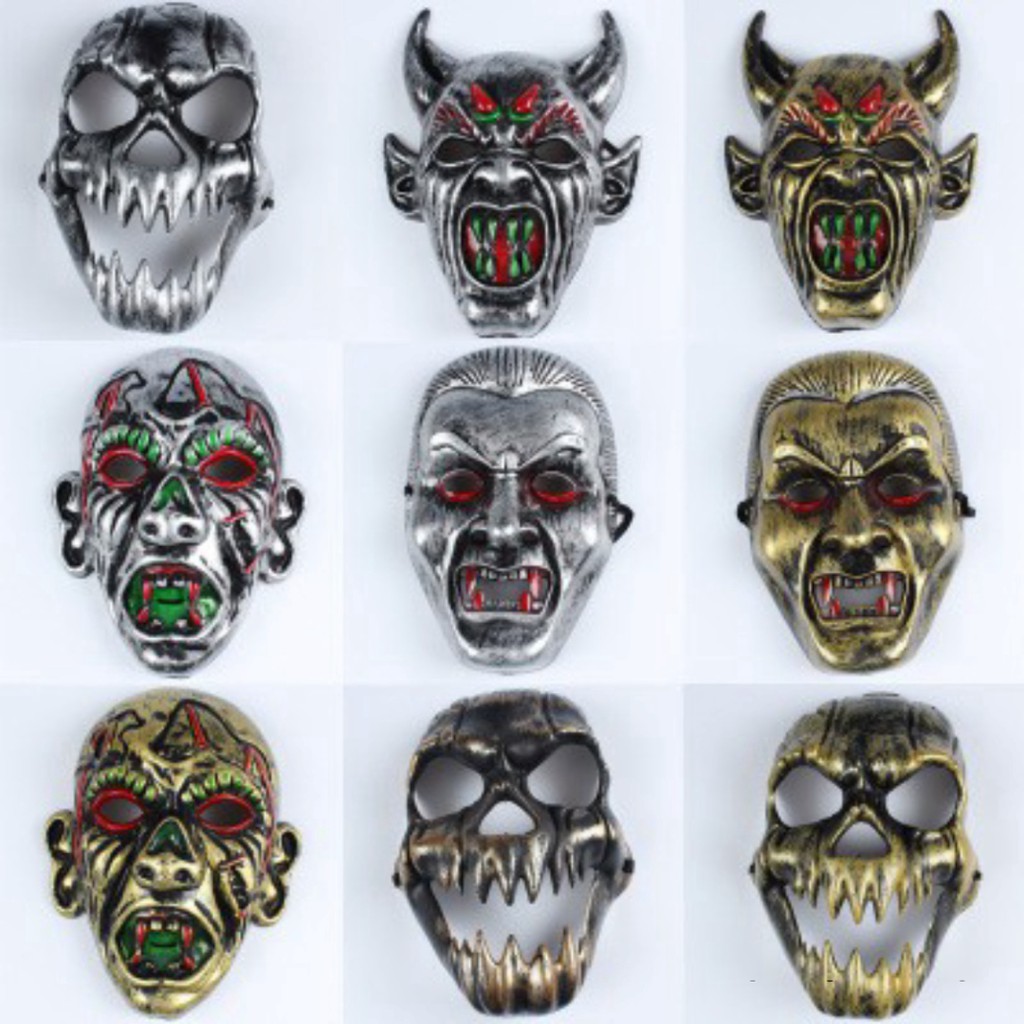 Mặt nạ Halloween hình đầu lâu ghê rợn-Mặt nạ xương -Mặt nạ đầu lâu trang trí BarberShop, Dector trang trí cửa tiệm