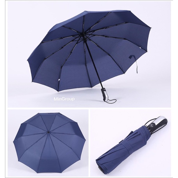 Ô Dù 10 Nan Size Lớn Đóng Mở Tự Động Bằng Nút Bấm Chống Tia Uv - Dù Bấm Vải Dù Cao Cấp Hàng Xuất Nhật