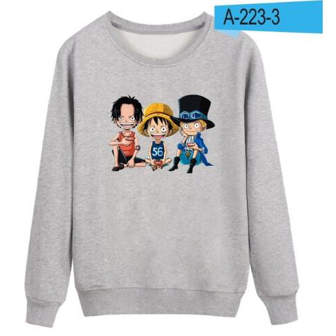 Áo Sweater Cotton Size Lớn In Họa Tiết One Piece Thời Trang Unisex Size S-3Xl