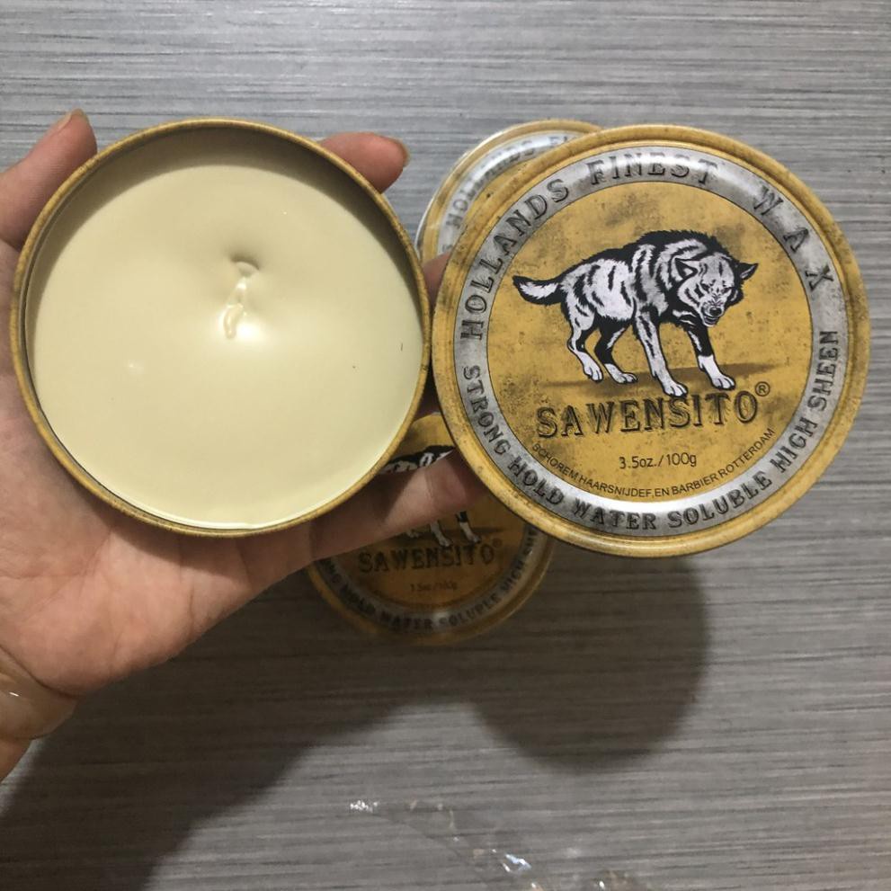 Sáp vuốt tóc SAWENSITO SÓI VÀNG 100gr tạo kiểu giữ nếp cho tóc - CHÍNH HÃNG