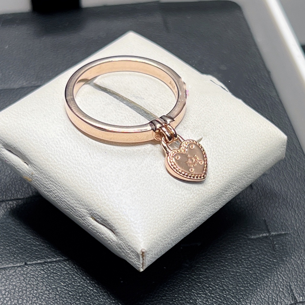 Nhẫn Ổ Khóa Trái Tim Cho Quà Valentine