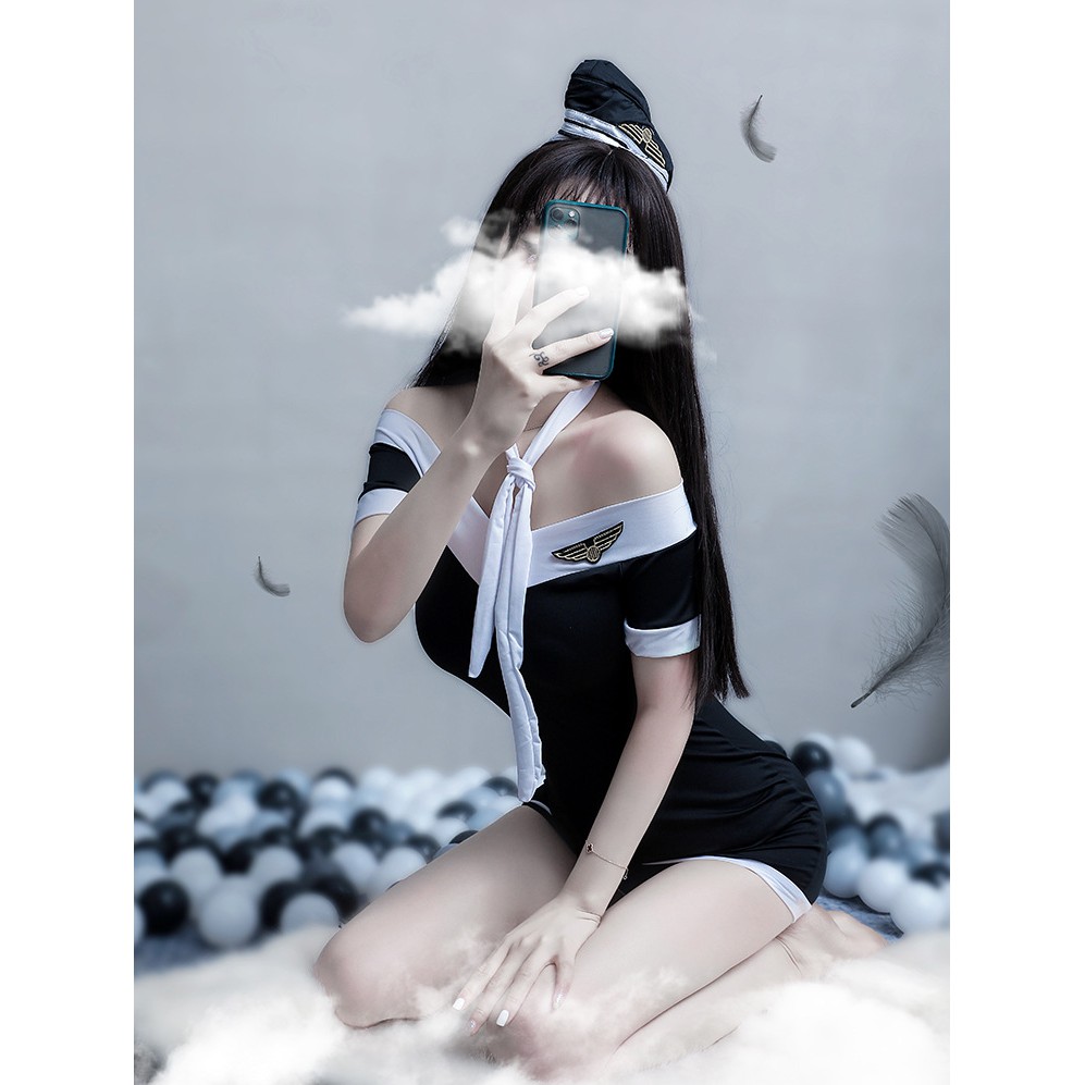 Set đồ ngủ Cosplay Tiếp Viên Hàng không TuTu Airline L375 | BigBuy360 - bigbuy360.vn