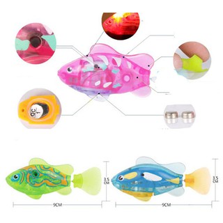 Cá cảnh chạy pin có đèn led Robo Fish