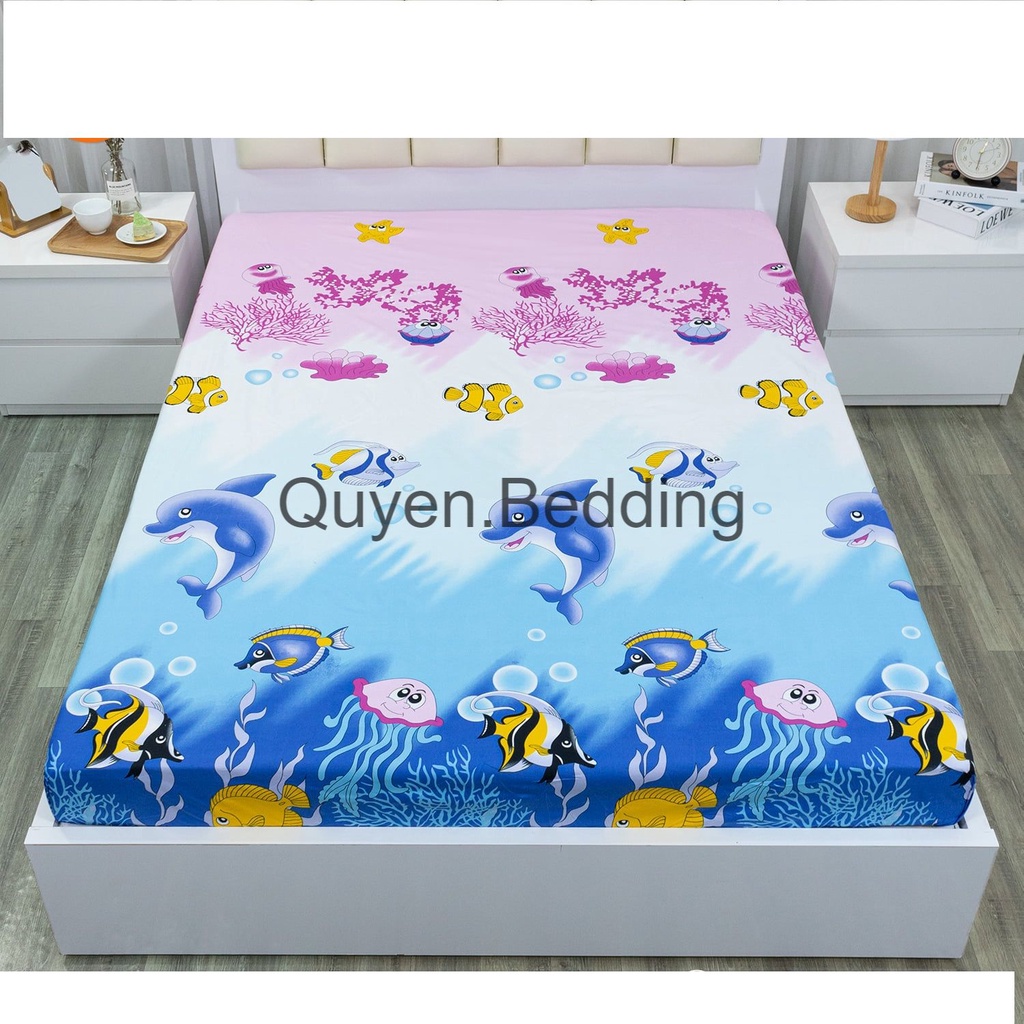 Drap giường , bộ ga giường 3 món bo chun hình thú khủng long siêu hot chất liệu cotton poly , ga giường gồm 1 ga + 2 vỏ | BigBuy360 - bigbuy360.vn