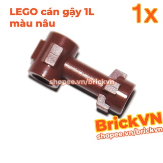 [1 Cái] Phụ Kiện LEGO Castle / Kingdom Minifigs: Cán Gậy 1L Với 2 Nút Nằm Ngang Màu Nâu ID 6029774 92690