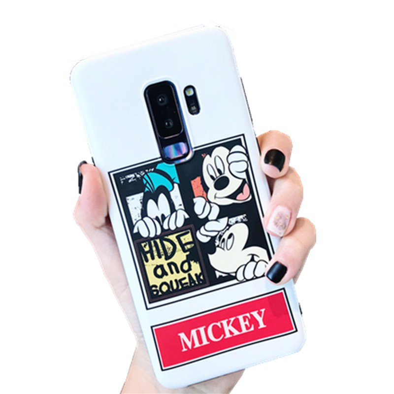 Ốp lưng mềm hình chuột Mickey cho Samsung S7 edge S8 S9 Plus Note 8 Note 9