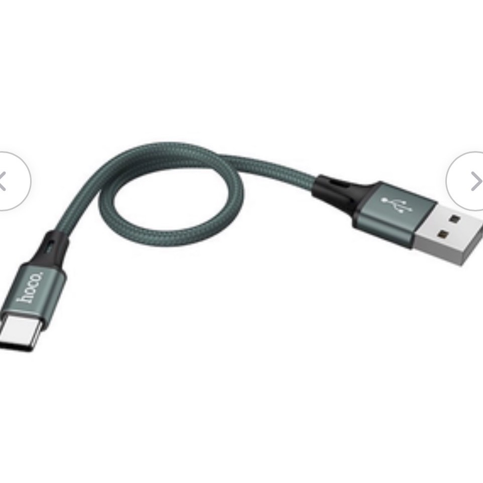 Cáp sạc nhanh dây dù Type C 3.0A HOCO DUO PRO dài 0.25m