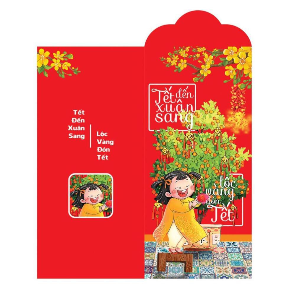 Bộ 100 Lì Xì Tết Đoàn Viên ( Chia Đều Các Mẫu )