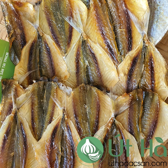 Khô Cá Chỉ Vàng Quảng Ngãi Túi 200gr Loại 1 Thịt Thơm Ngon Vàng Ươm - Út Hà Đặc Sản