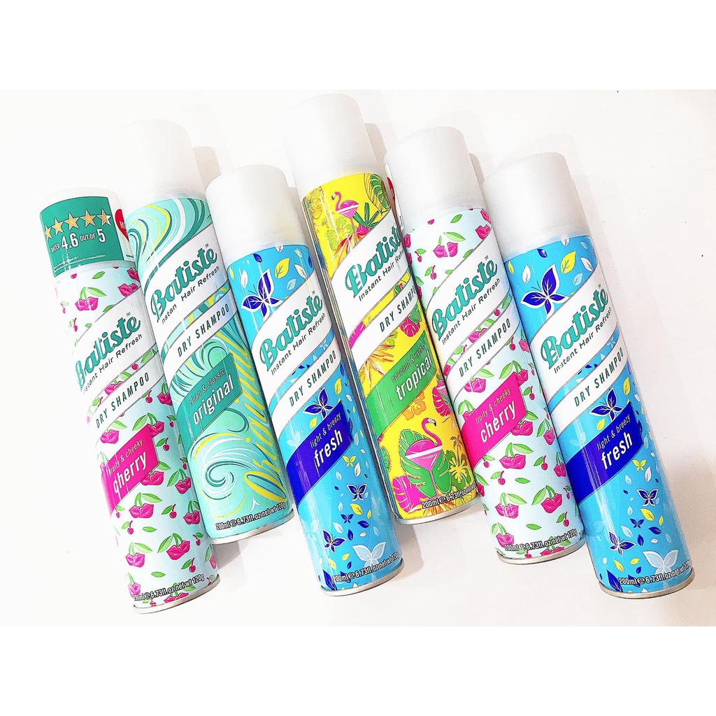 Dầu Gội Khô Batiste Dry Shampoo 200ml