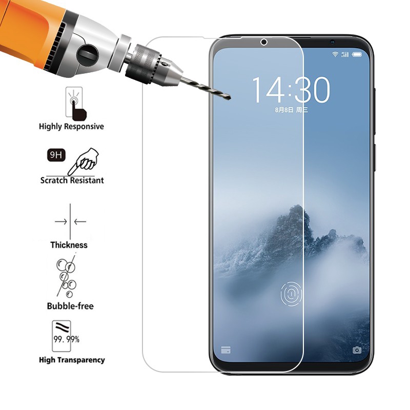 Kính cường lực toàn màn hình cho Meizu 16 16th Pro 6 15 Plus U20 U10 M3 M5 M6 Note S6