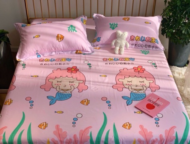 sét ga gối cotton 3D 100% cotton mẫu mới 2020