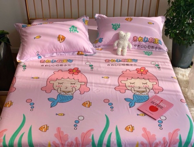 sét ga gối cotton 3D 100% cotton mẫu mới 2020