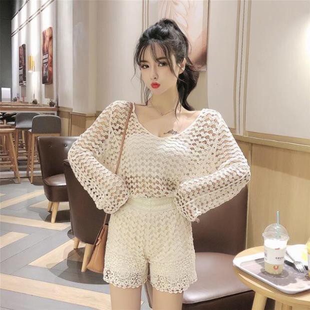 [Sẵn Hàng Giao Ngay] [ ♥️FREE SHIP♥️ ] ÁO LƯỚI TIM ĐI BIỂN HÀNG QUẢNG CHÂU