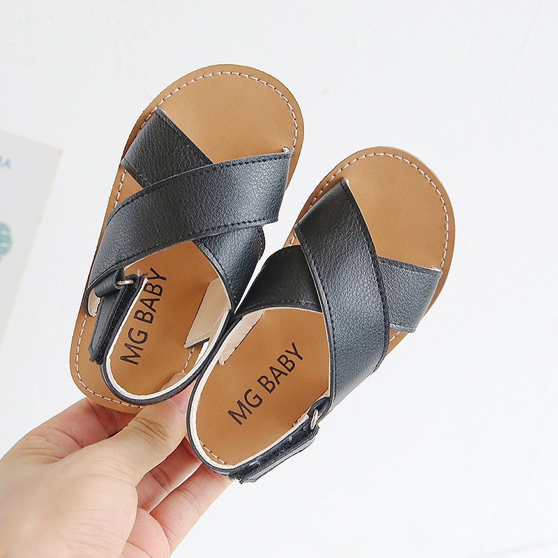 Dép Sandal bé trai, màu nâu quai hậu hàng chính hãng MG baby Order trực tiếp Quảng Châu Hapykids  532N