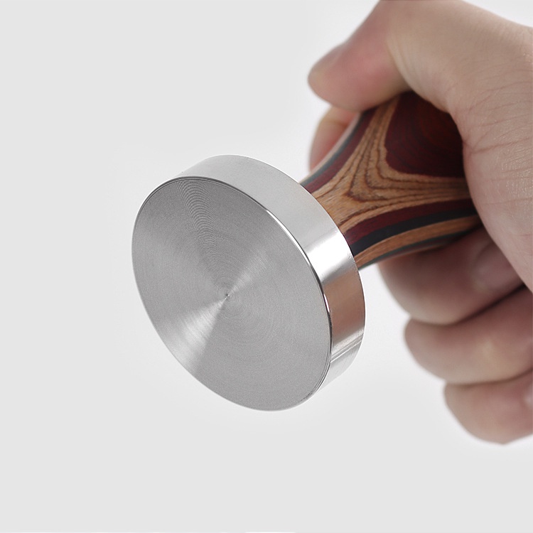 Dụng Cụ Nghiền Bột Cà Phê Bằng Thép Không Gỉ Tay Cầm Bằng Gỗ 51mm53mm58mm