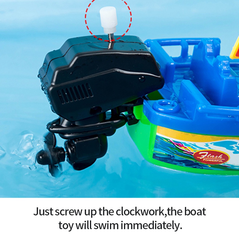 Thuyền Đồ Chơi Họa Tiết Hoạt Hình Vui Nhộn Cho Bé