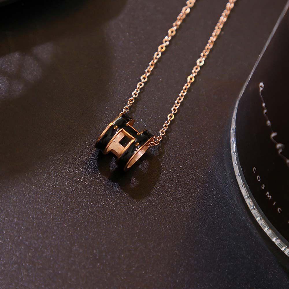 MXGOODS Vòng cổ Choker Mặt Chữ H Đơn Giản Thời Trang Dành Cho Nữ