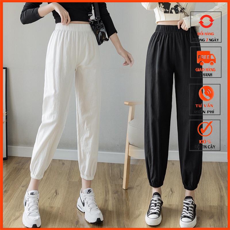 Quần ống suông, quần ống suông cạp cao chất đũi xướ FREESIZE dưới 68kg trẻ trung năng động