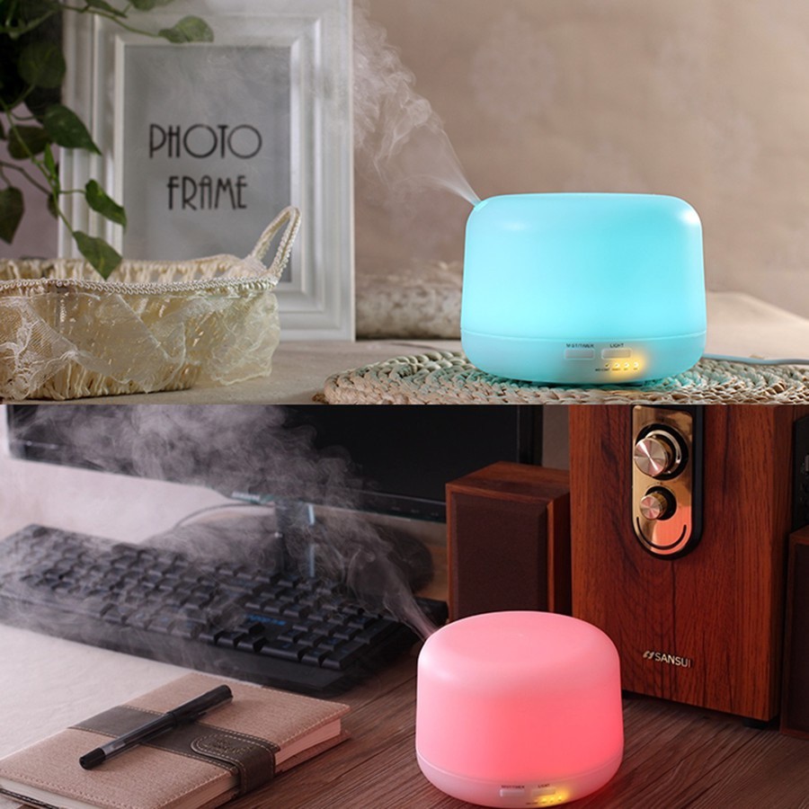 Máy Khuếch Tán Tinh Dầu 500ml Có Điều Khiển Từ Xa - Máy Phun Sương Lan Tỏa Hương Tinh Dầu, Công Suất Cao