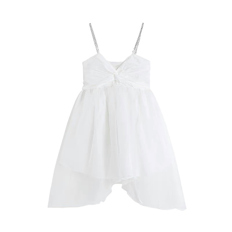 Váy 2 dây voan đen trắng MSHI CLUB