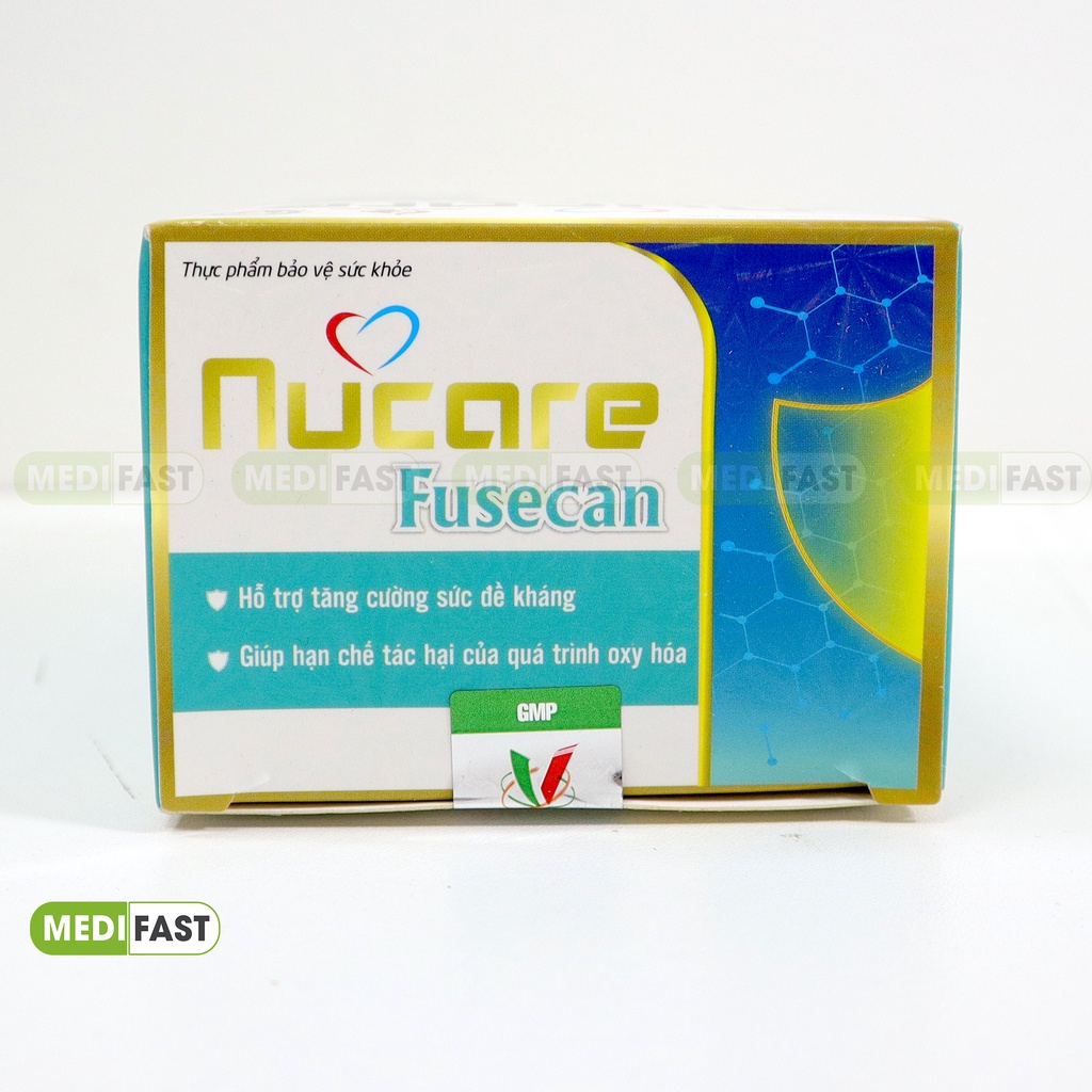 Viên uống chống oxy hóa Nucare Fusecan - Hỗ trợ tăng cường sức đề kháng từ beta-glucan - Hộp 30 viên