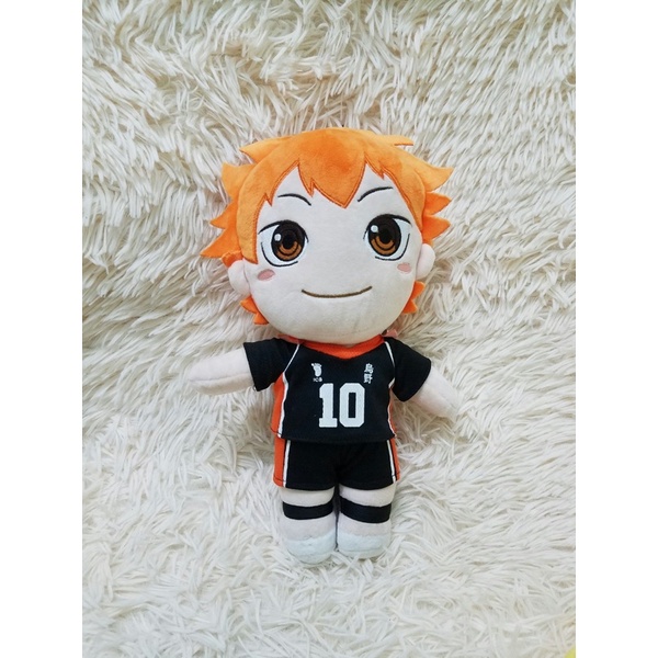 Chibi Hinata Haikyuu bé trai mặc đồ thể thao gấu nhồi bông