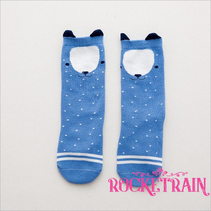 Vớ cotton chống trượt họa tiết hoạt hình cho bé trai và gái