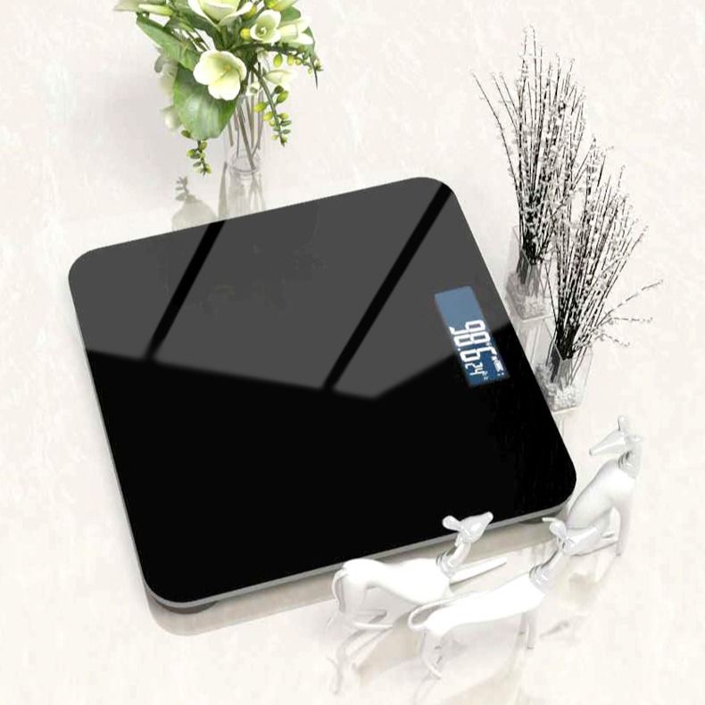 ▦☏☒USB sạc chính xác cân điện tử cân gia đình màu đen cân cơ thể người cân và đo lường cân nặng giảm cân của người lớn