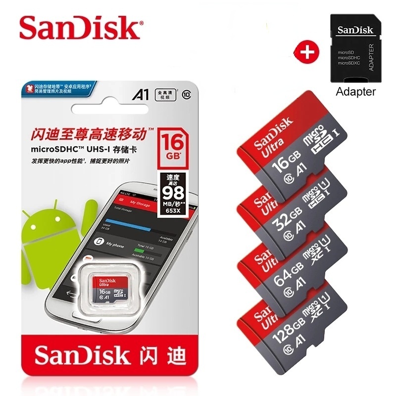 Thẻ nhớ SanDisk mini 16gb 32gb 64gb 128gb 256gb chất lượng cao